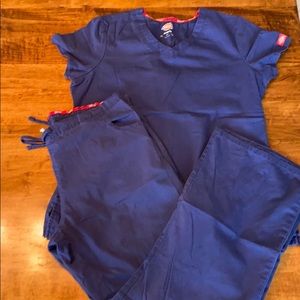 Navy Blue Scrubs Set
